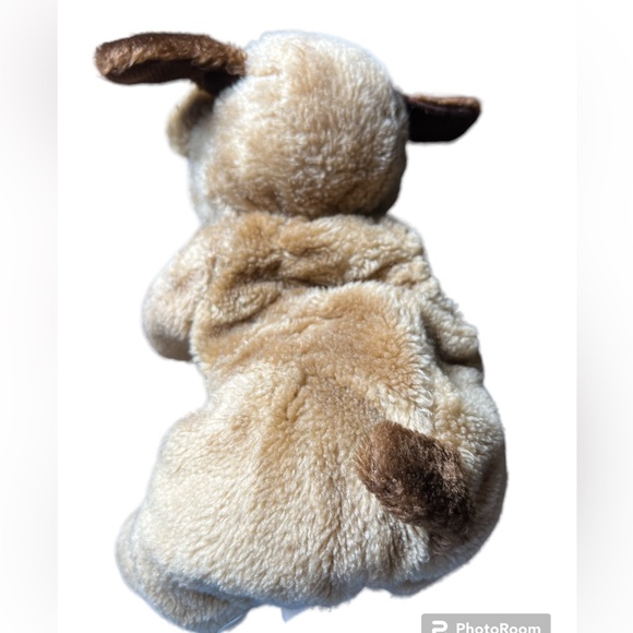 Vintage Plush Puppy 1986 Raffoler Brown Stuffed Animal Toy 80s Droopy Eyes Dog - Picture 4 of 4